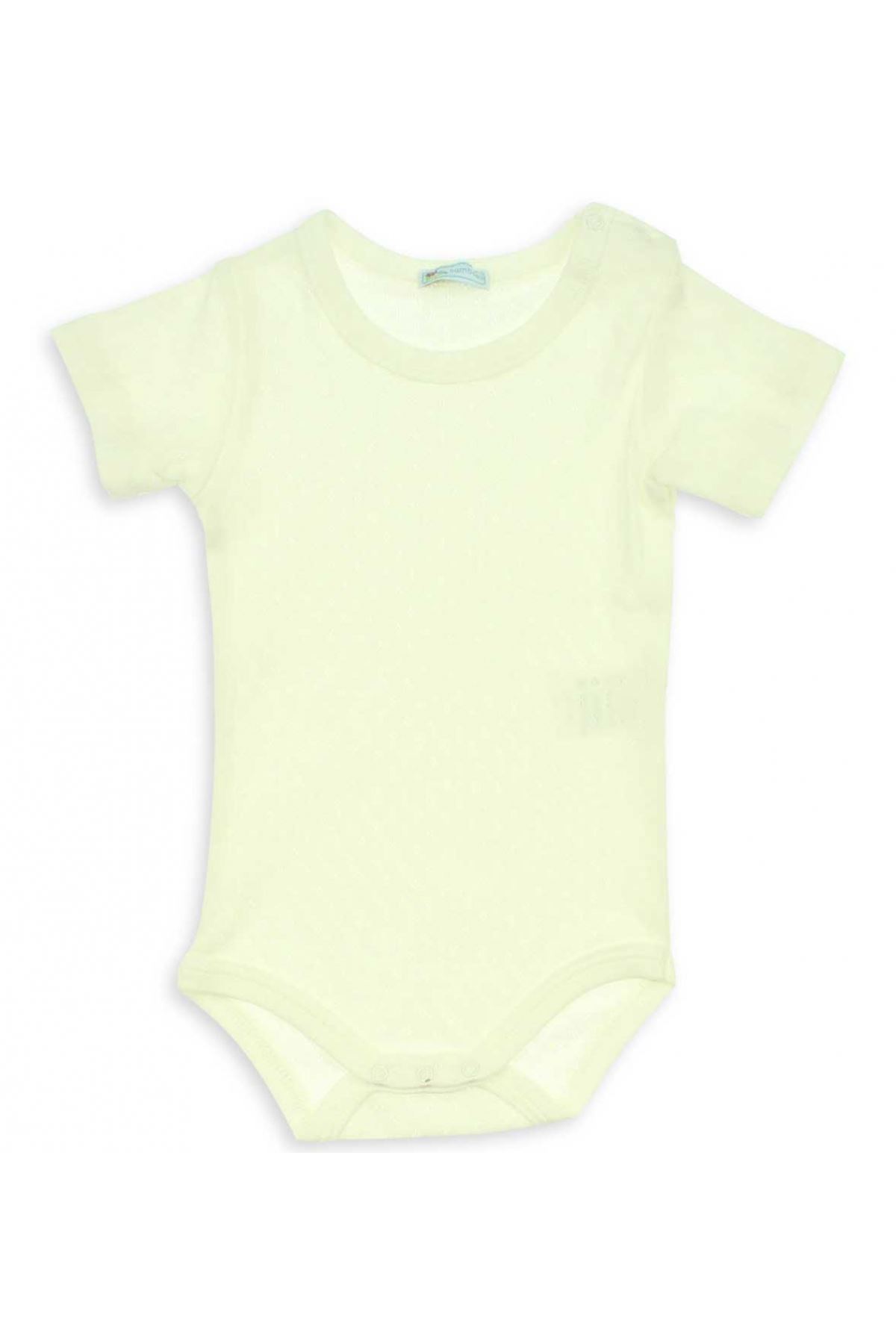 Bambaki Bebek Kısa Kol Çıtçıtlı Bady