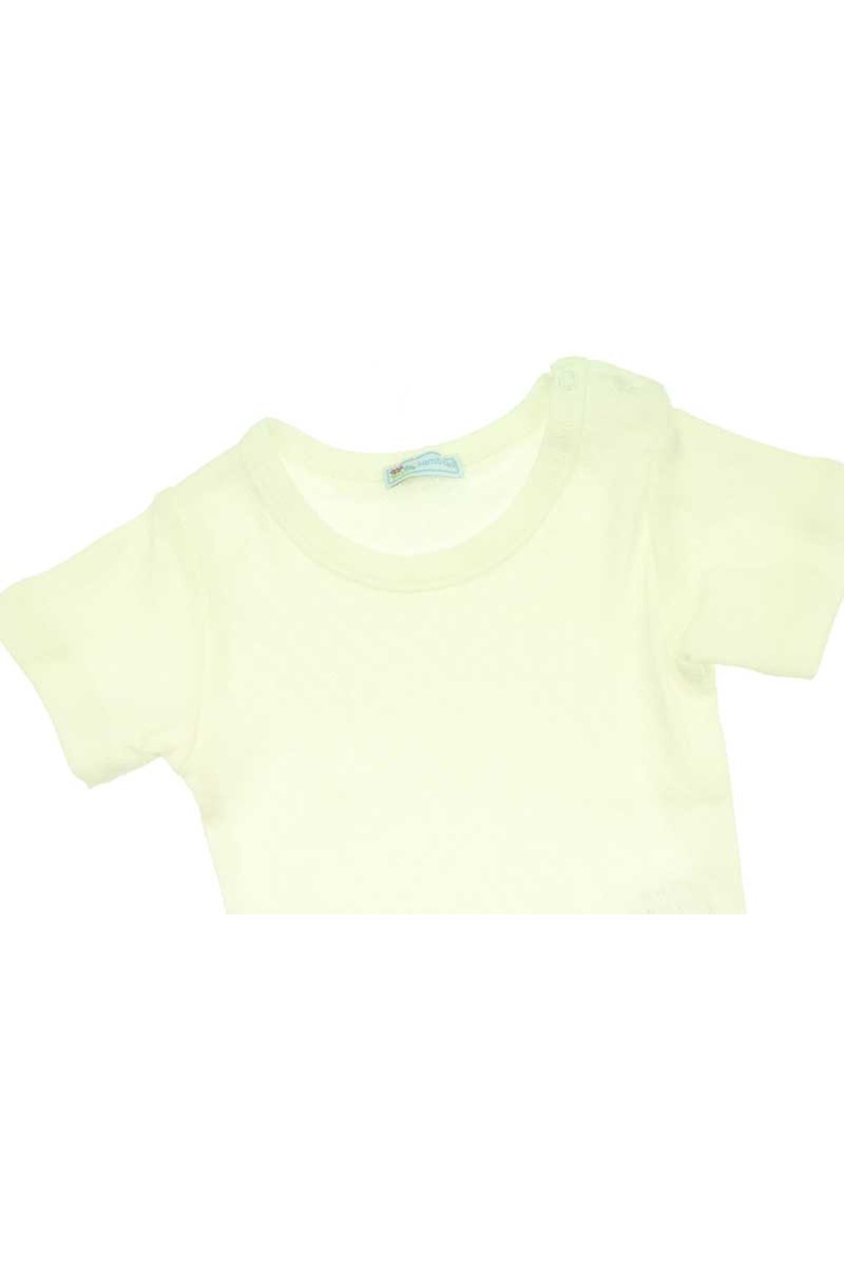 Bambaki Bebek Kısa Kol Çıtçıtlı Bady