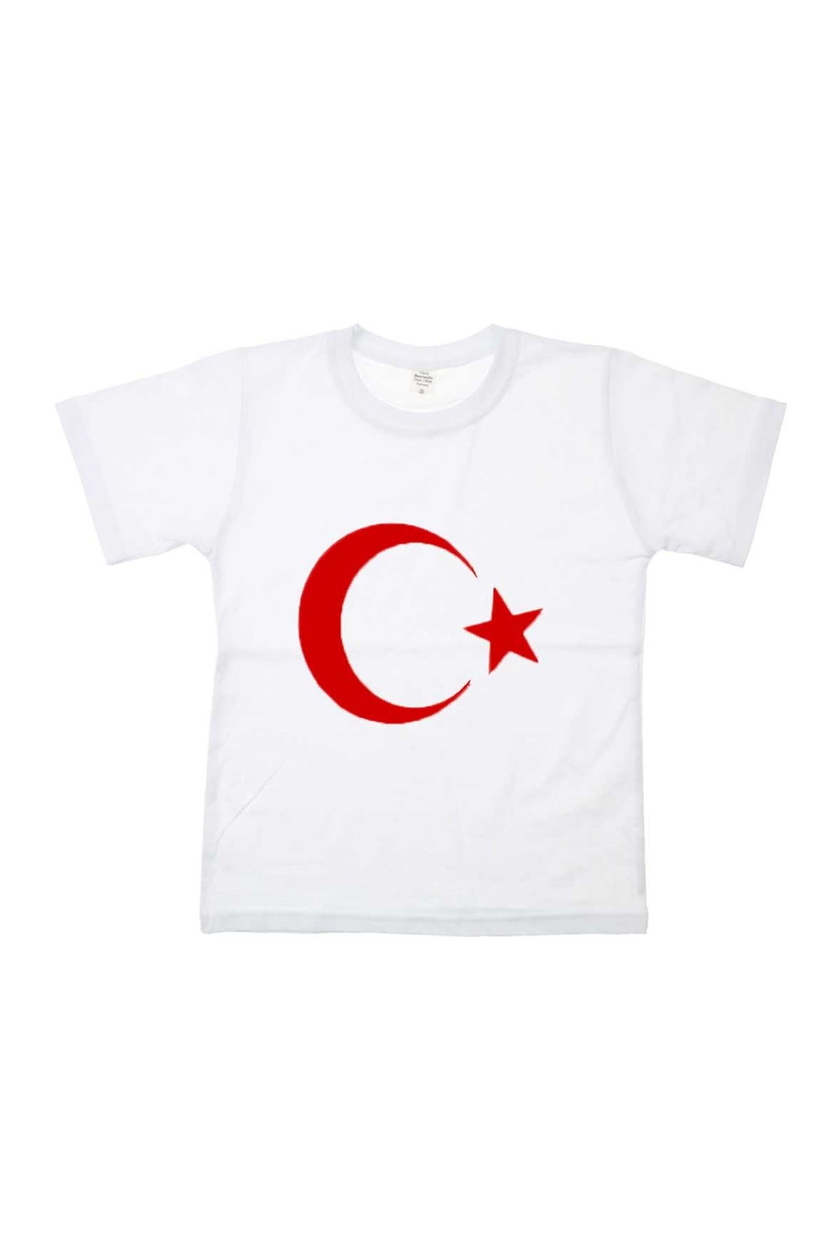 Modakids Cocuk Ve Bebek Giyim Beyaz Bayrak Baskili S M L Xl Tisort Modakids