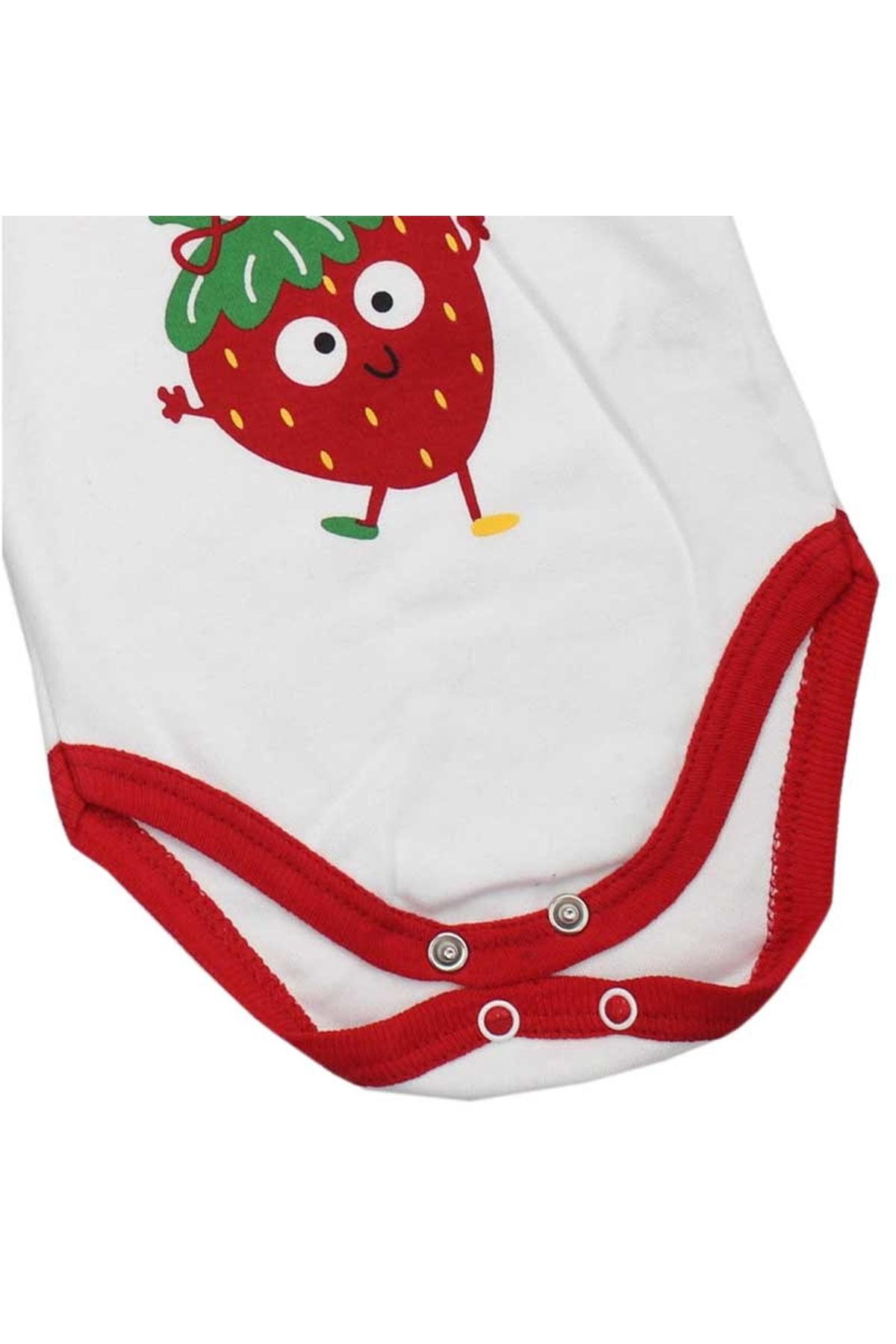 Modakids Çocuk ve Bebek GiyimModakids Kız Bebek Çilek Baskılı