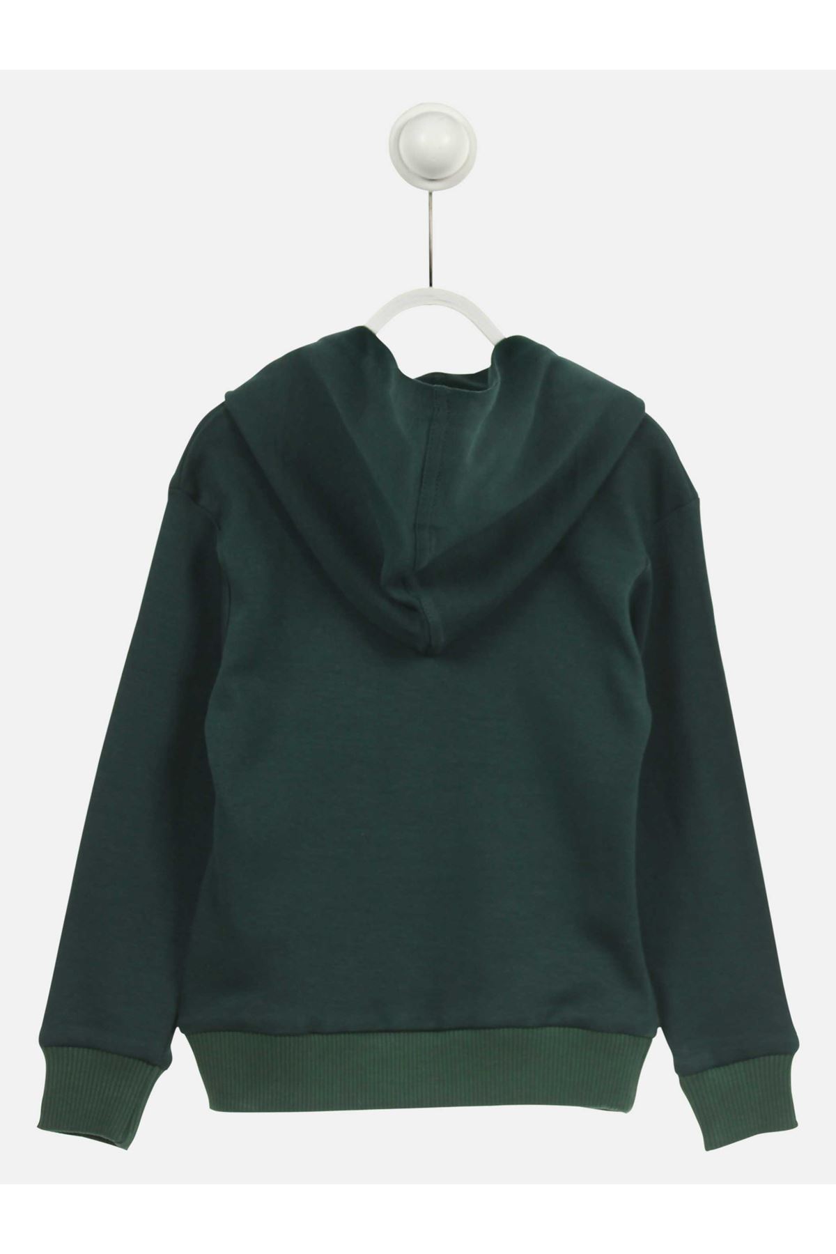 Green Male Child Hooded Sweat