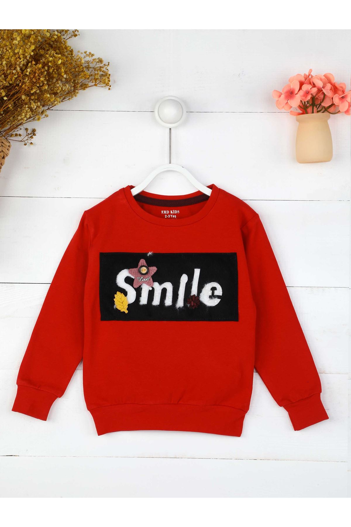 Grenadine red Seasonal Girl Child Sweatshirt