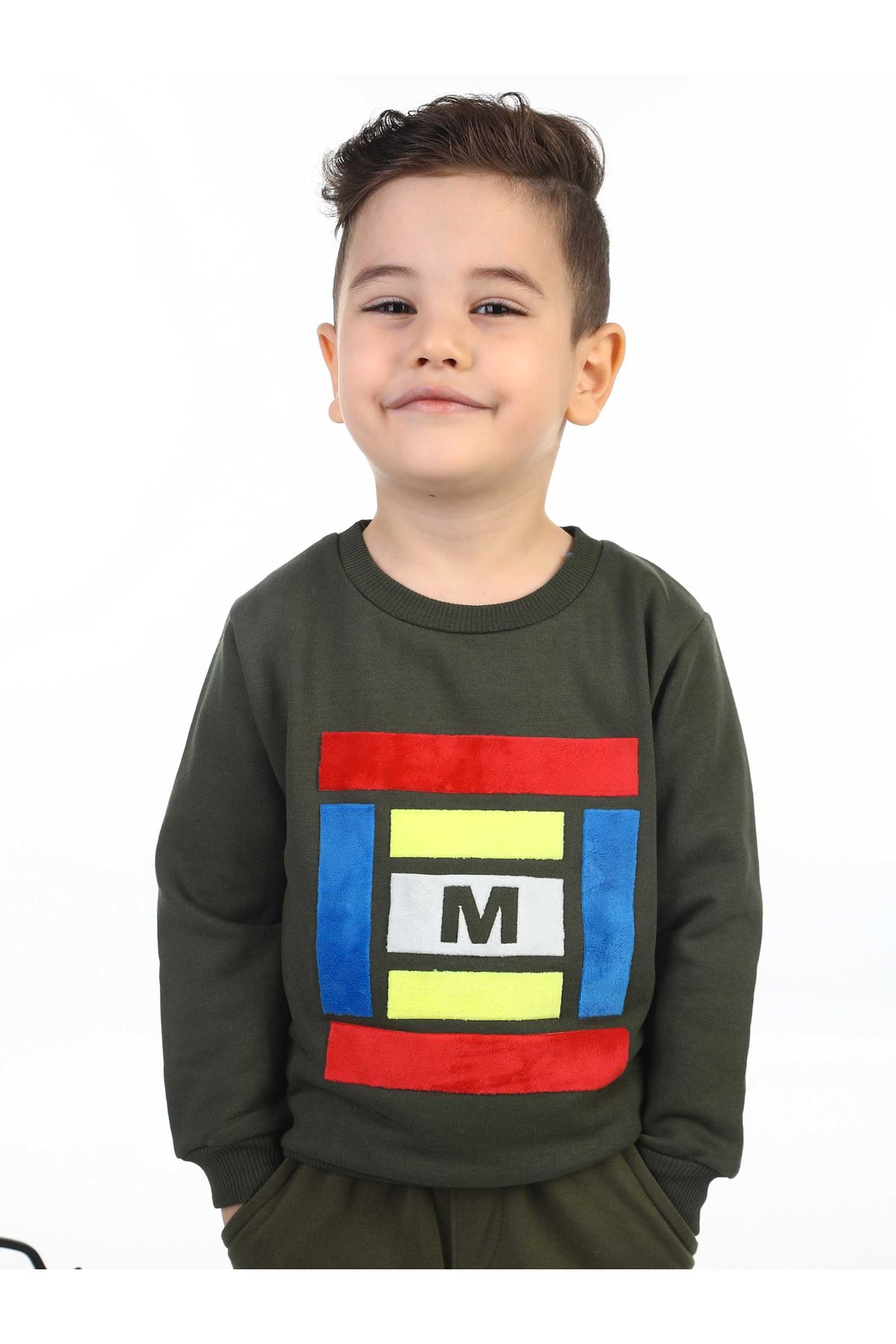 Khaki Seasonal Male Child Sweatshirt