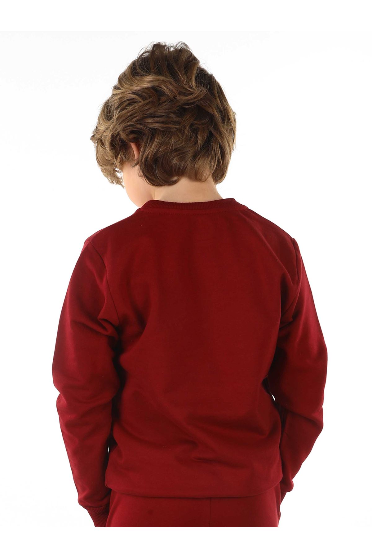Burgundy Seasonal Male Child Sweatshirt