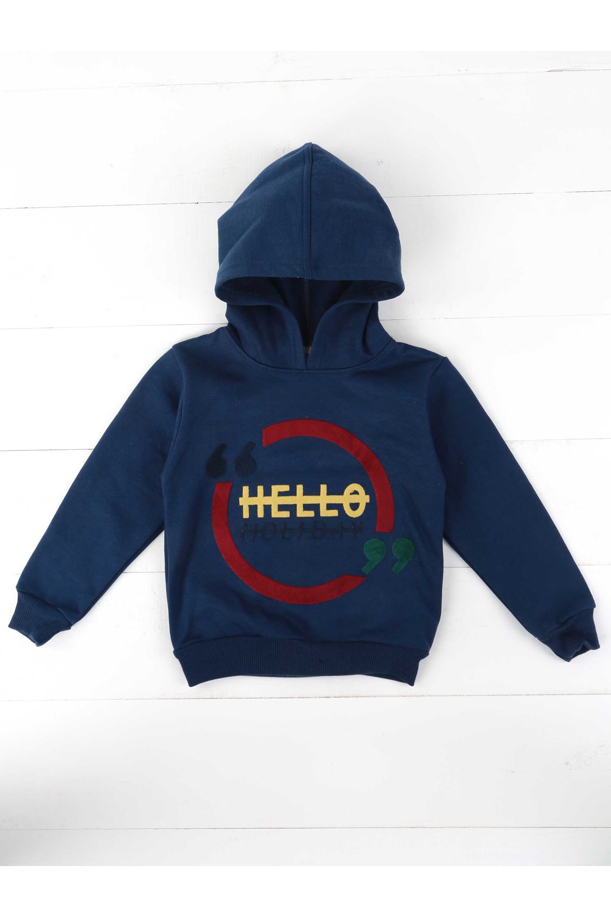 Indigo Seasonal Hooded Male Child Sweatshirt