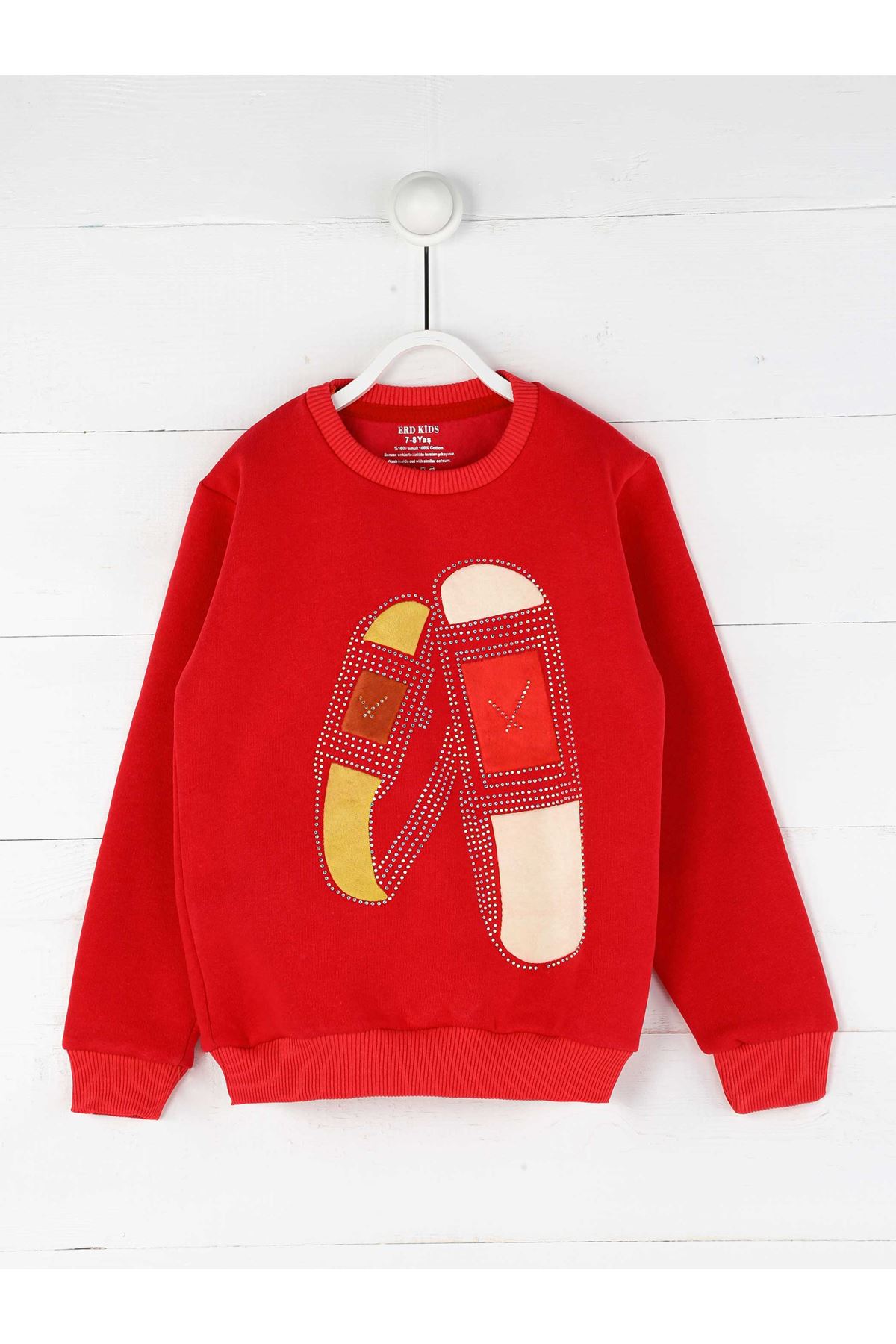 Red Winter Female Child Sweatshirt