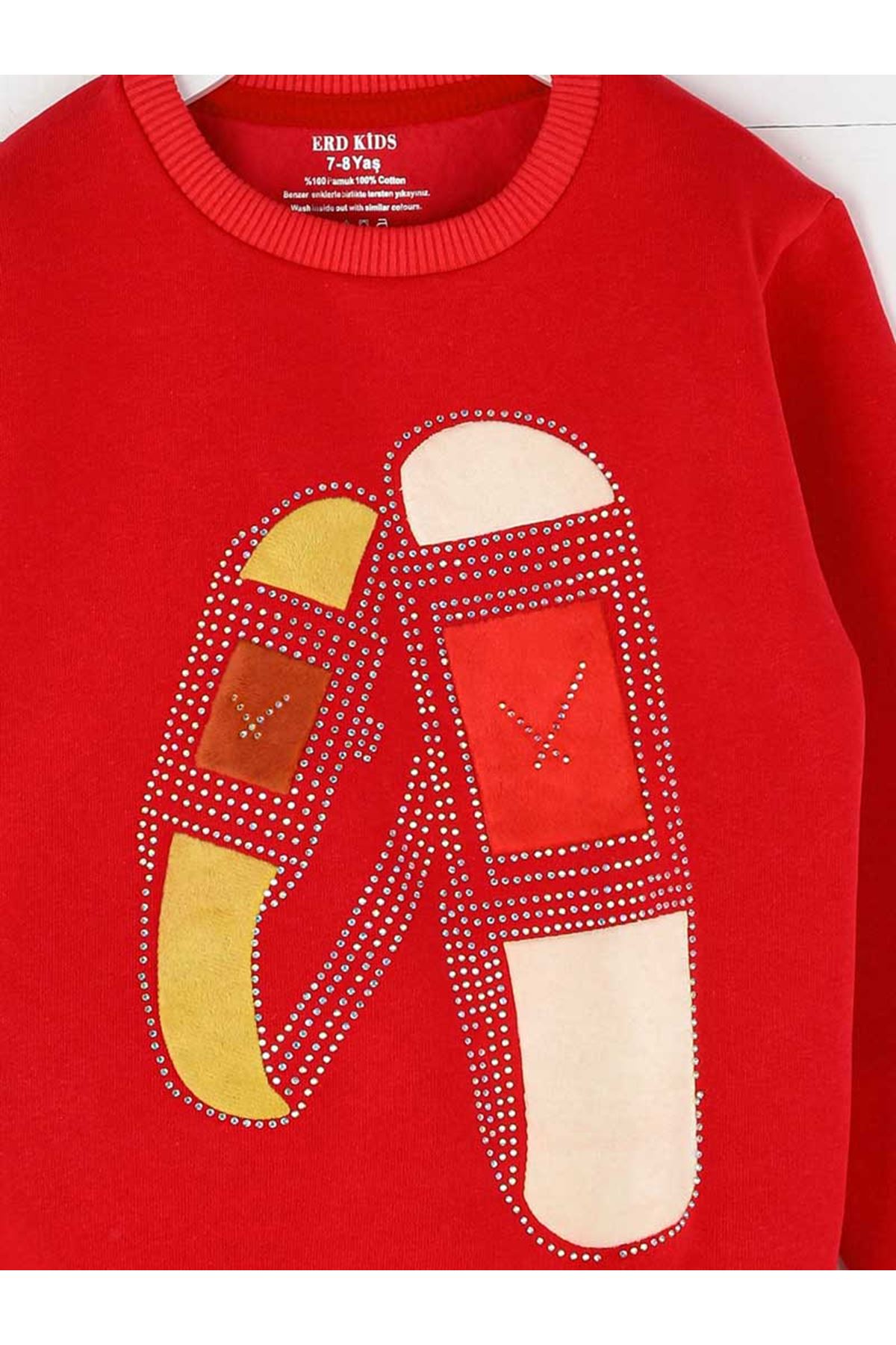 Red Winter Female Child Sweatshirt