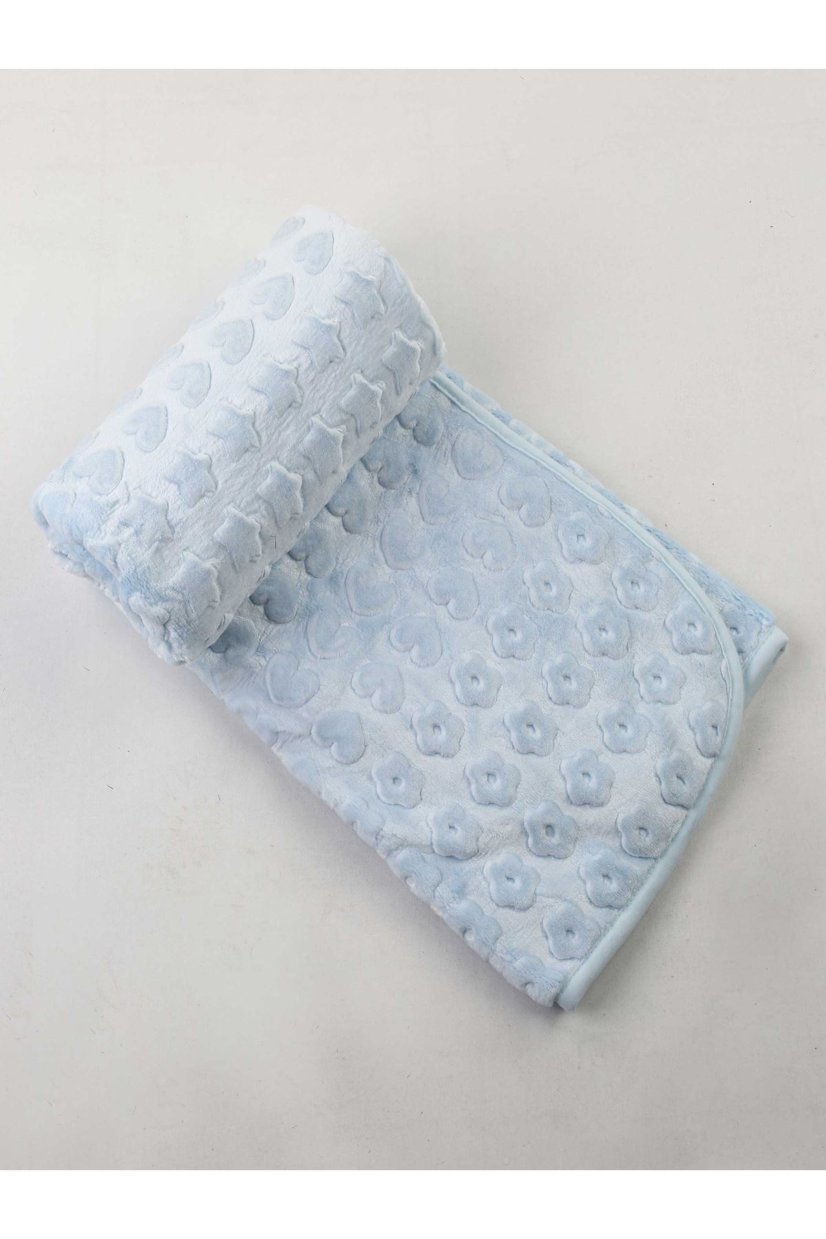 Blue Plush 120x100 cm Male Baby Blanket