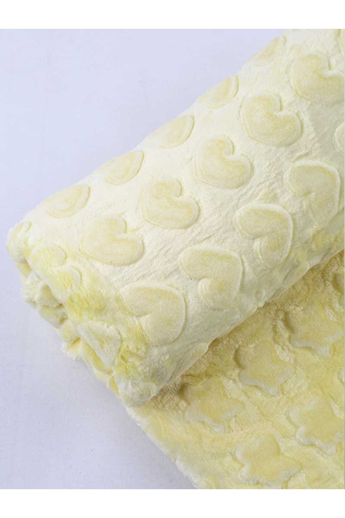 Yellow Plush 120x100 cm Baby Blanket