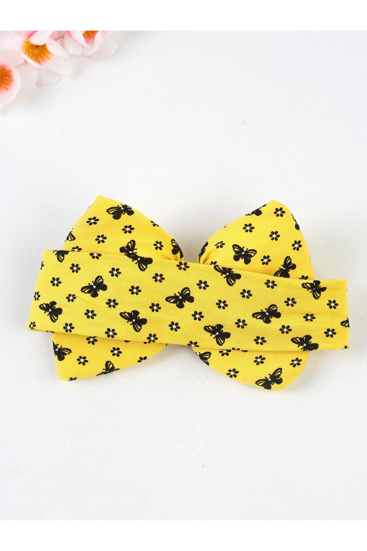 Modakids Çocuk ve Bebek GiyimSarı Fiyonklu Saç Bandı