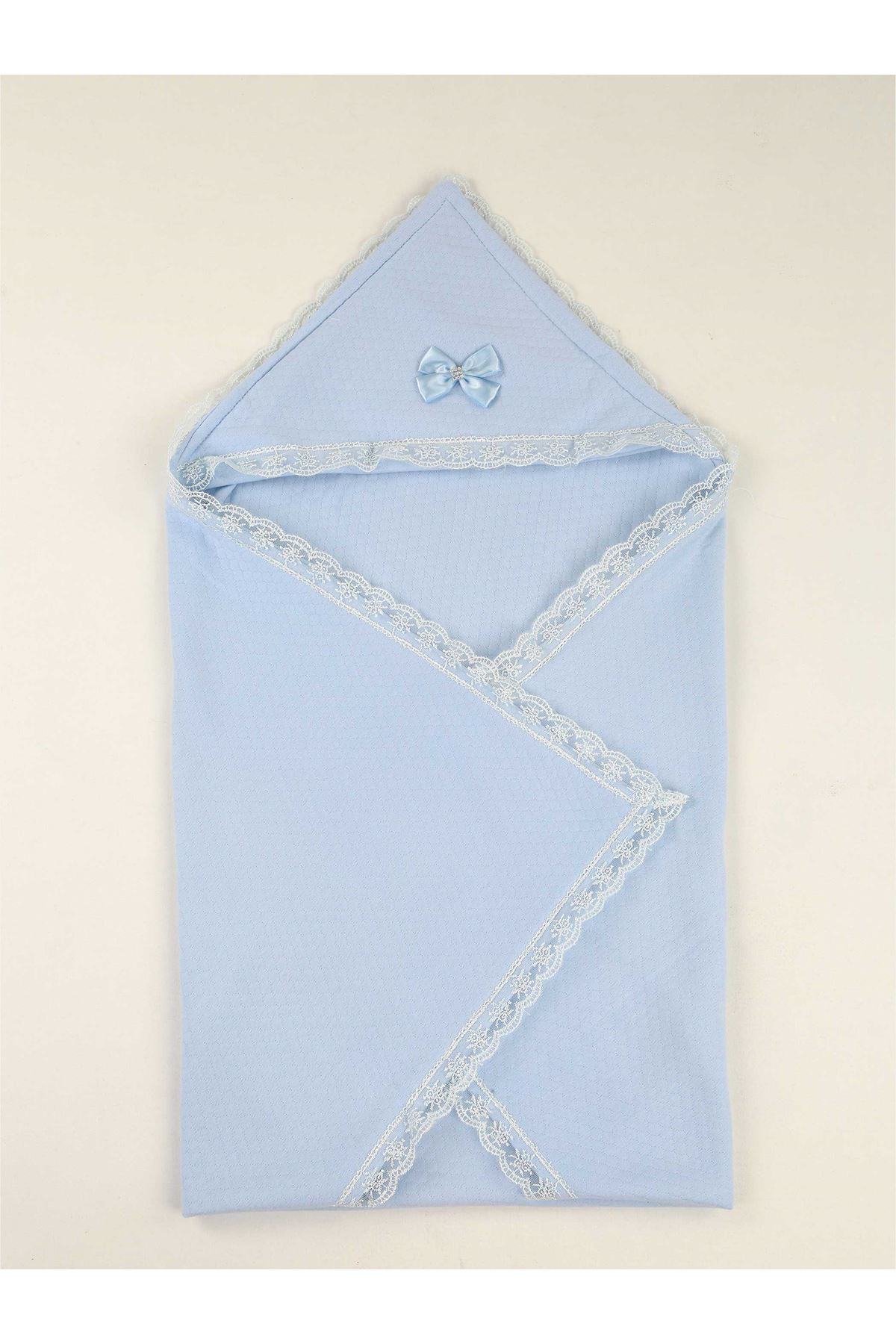 Blue 85 X85 cm Male Baby Swaddle Blanket