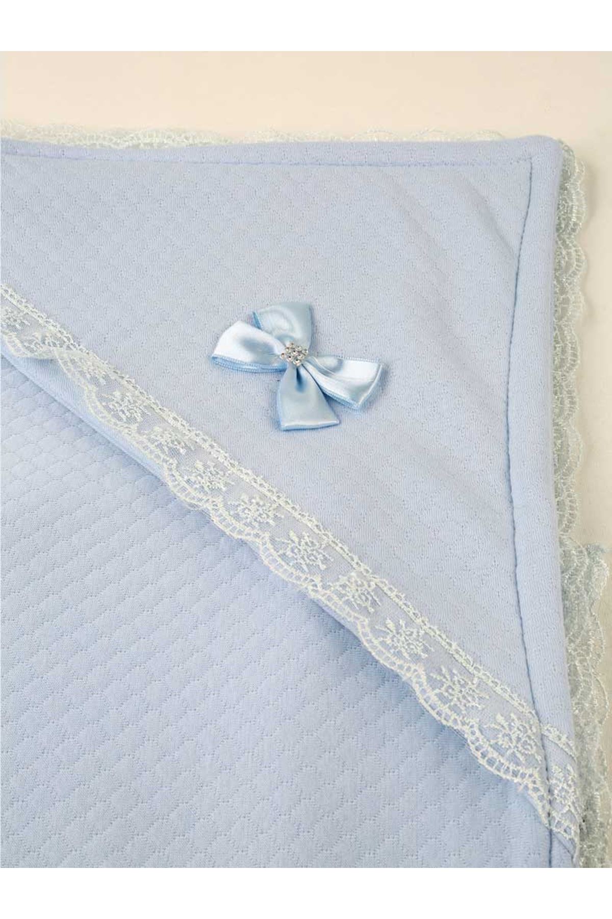 Blue 85 X85 cm Male Baby Swaddle Blanket