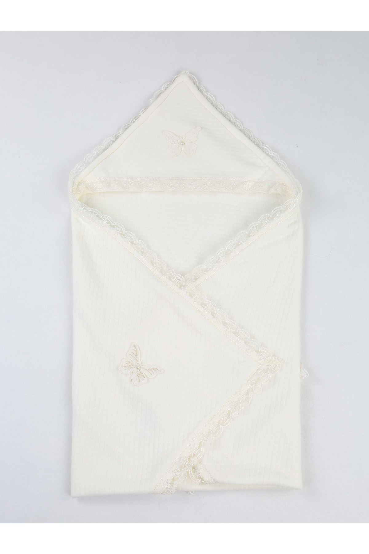 White 85 X85 cm Baby Swaddle Blanket