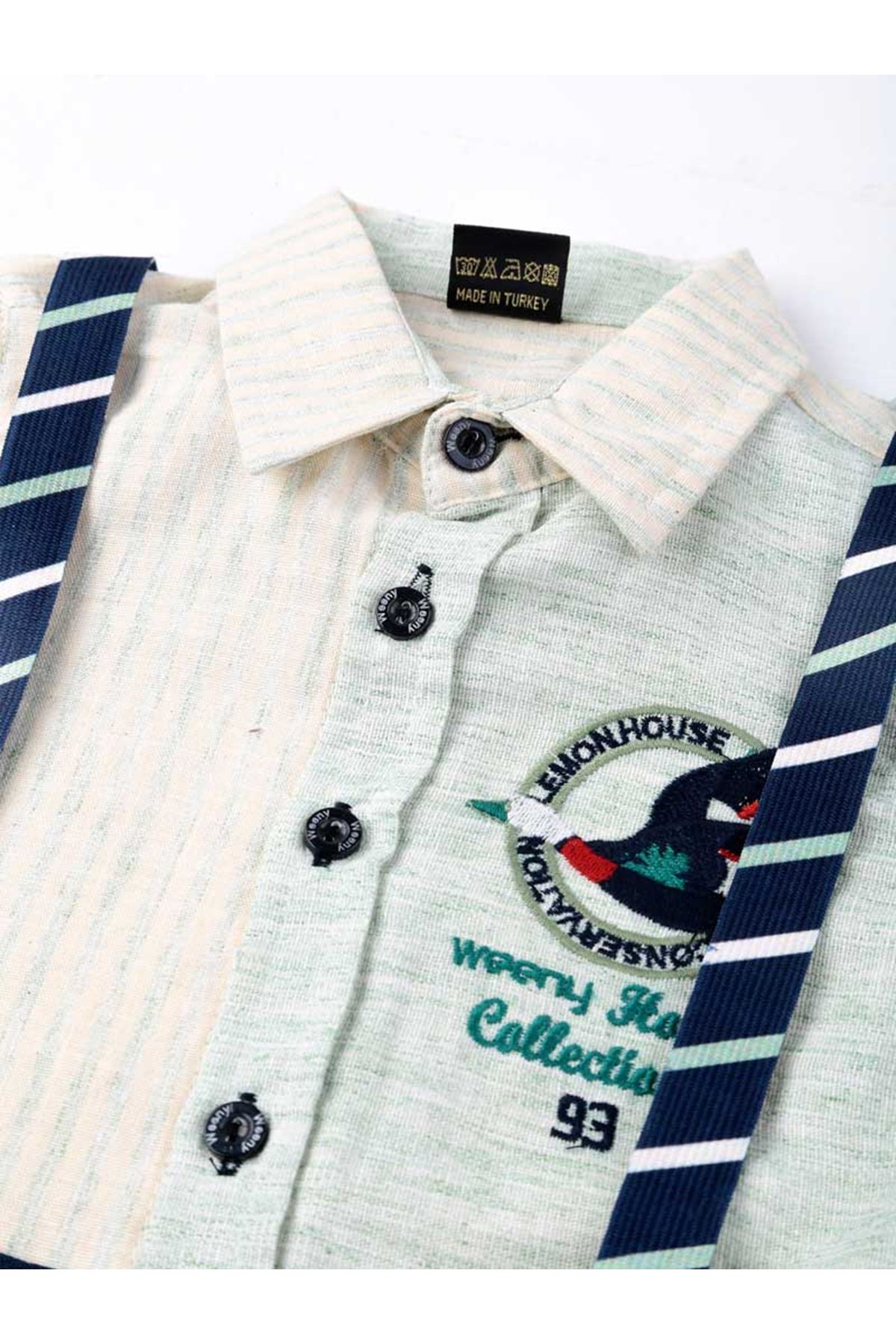 Yeşil Krem Erkek Çocuk 4 lü  Takım