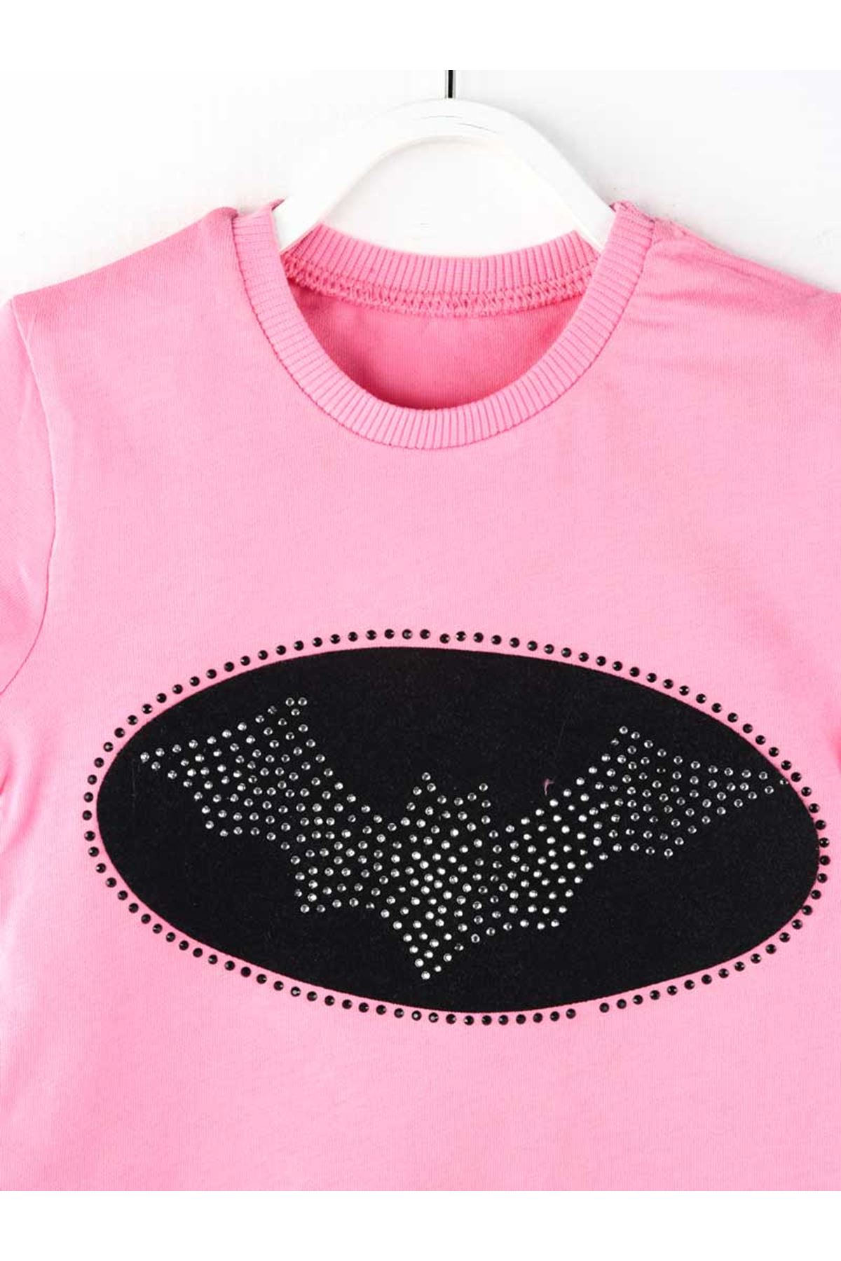 Girls skirt T-shirt 2 Sets Casual Model Stylish Girls Kids Cotton Clothing Sets pink Black suit cute clothing style