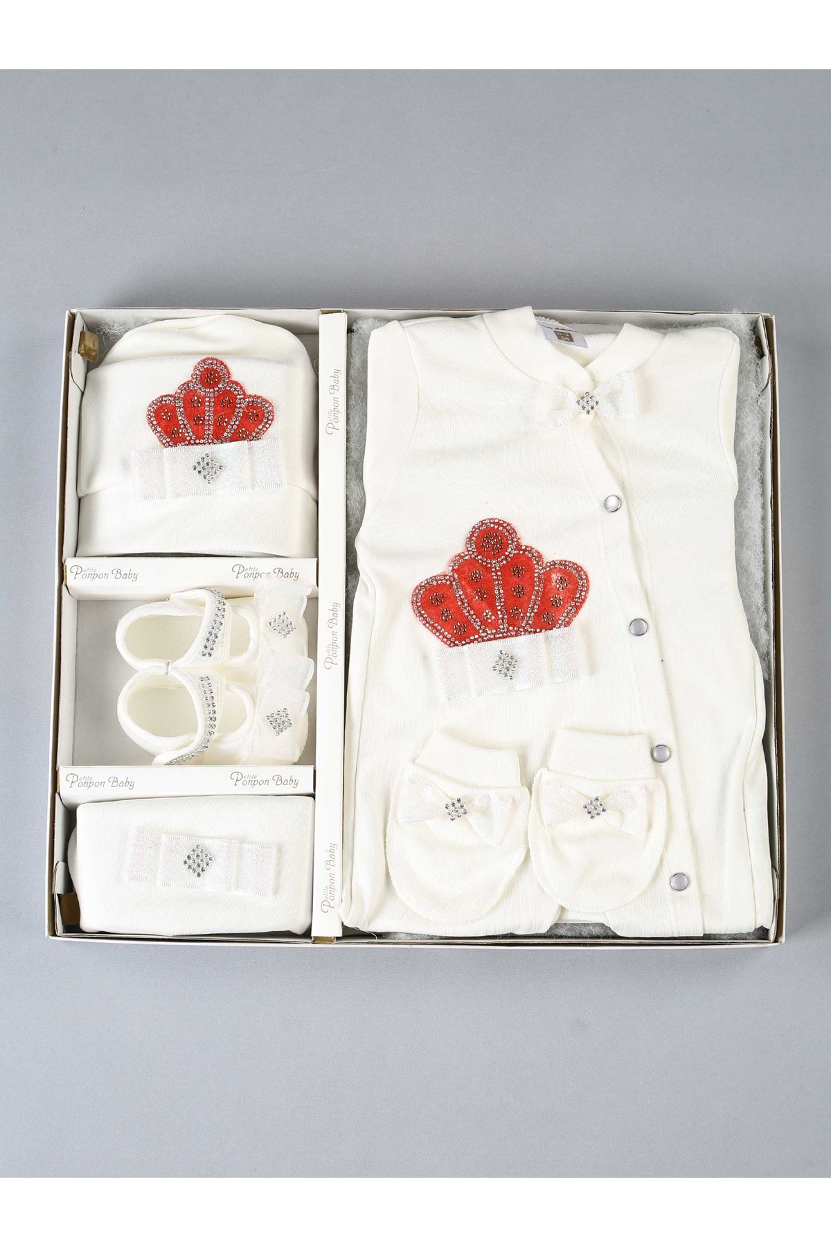 Red Queen Crowned 5 Piece Baby Jumpsuit