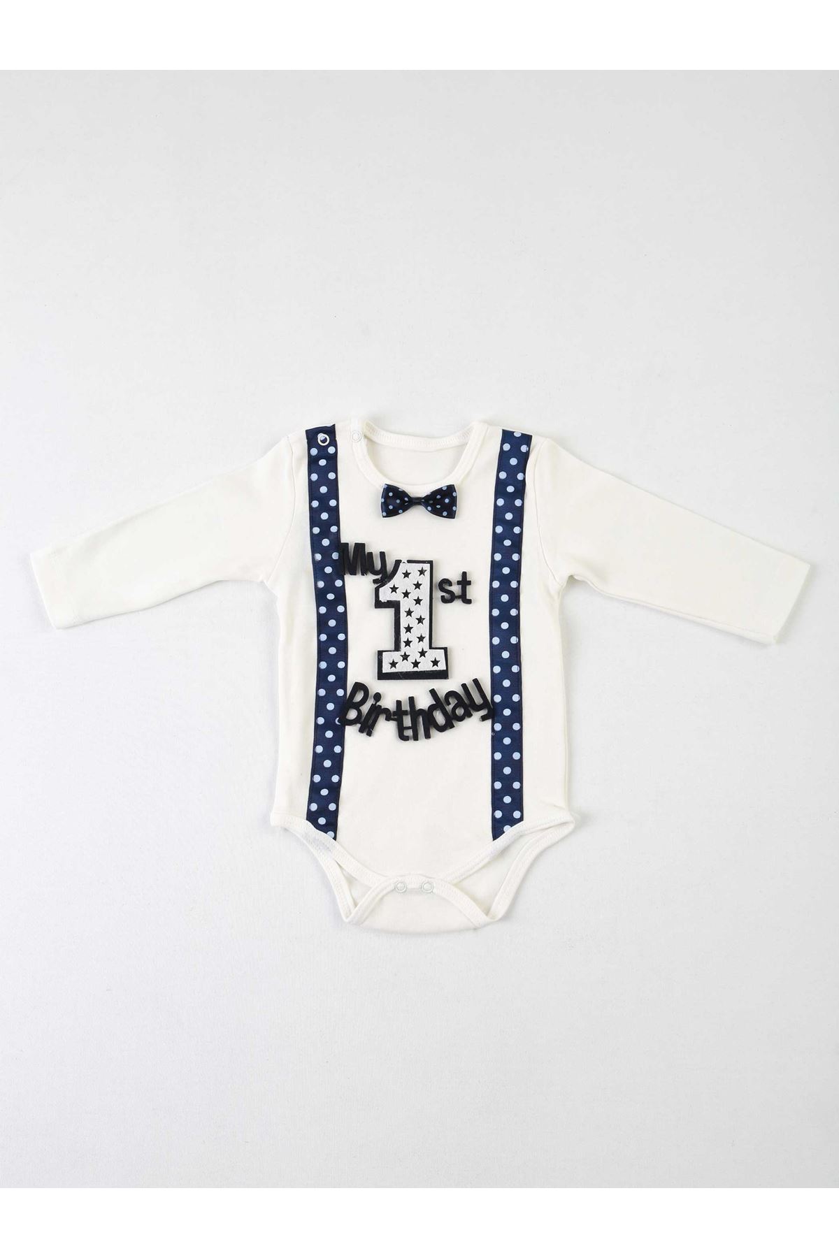 Navy blue 1 Years Old Male Baby 4 Piece Set