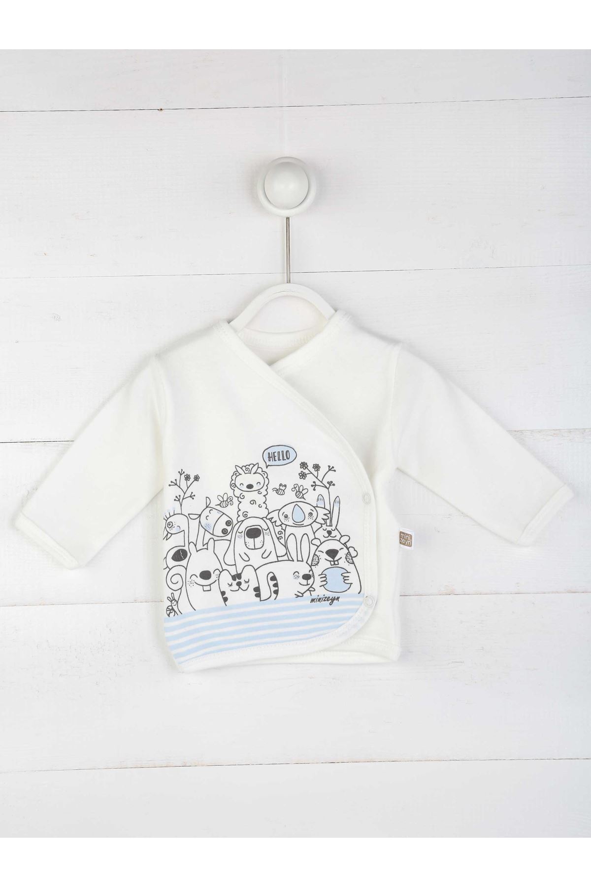 Mavi Yenidoğan Erkek Bebek 5 li Hastane Çıkışı