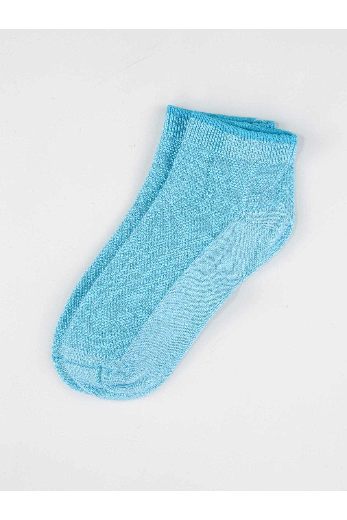 Blue Bamboo Girl's Booties Socks