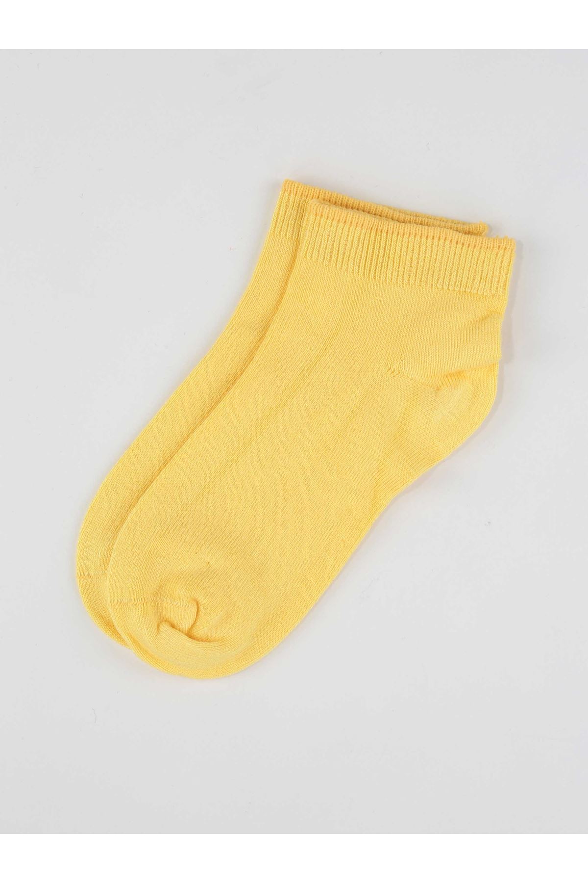 Yellow Bamboo Girl Booties Socks