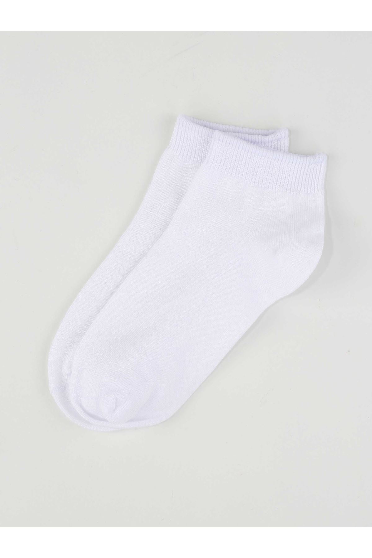 White Bamboo Boy's Booties Socks