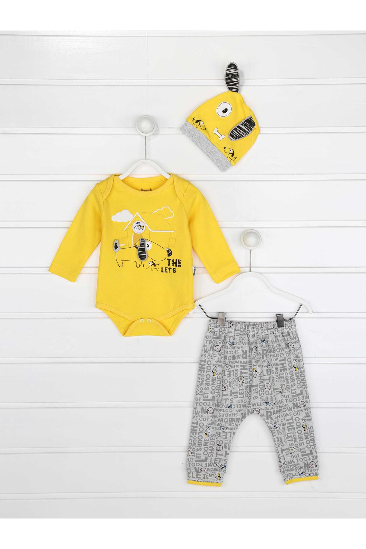 Yellow Baby Boy 3 Pcs Set