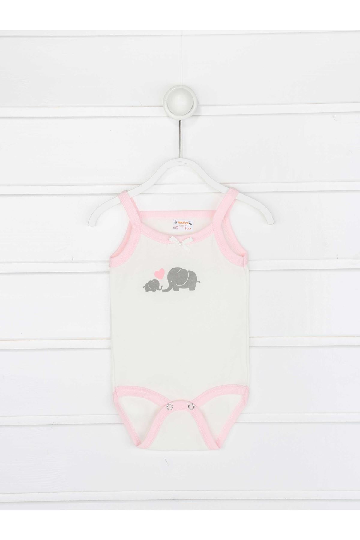 Pink Rope Strap Baby Girl Suit