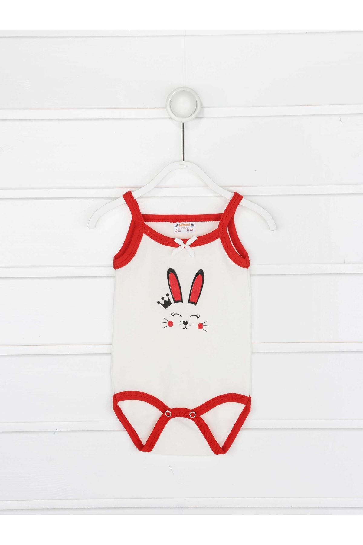 Red Rope Strap Baby Girl Suit