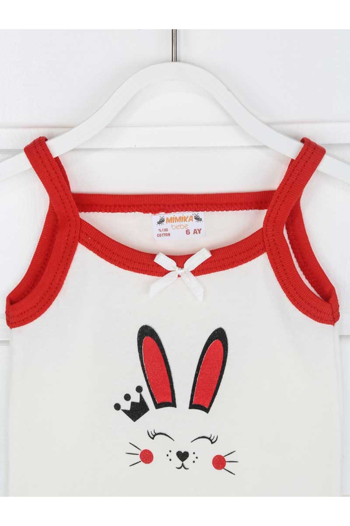 Red Rope Strap Baby Girl Suit