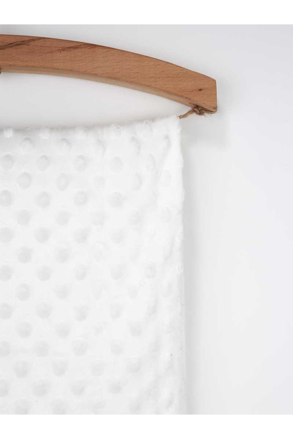 White 80x100 cm Chick Peas Pattern Baby Blanket
