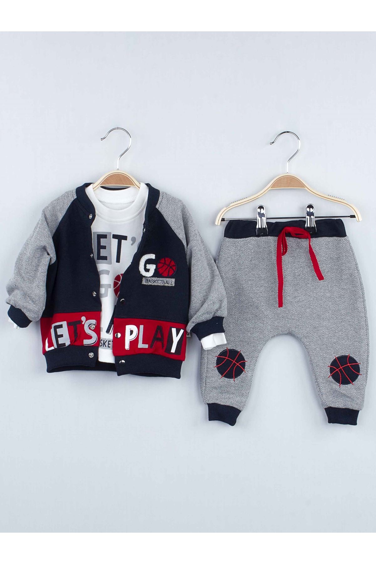 geçit öncel kömür  Modakids - Çocuk ve Bebek Giyim-Kırmızı Kışlık Erkek Bebek 3 lü Takım- Moda  Kids