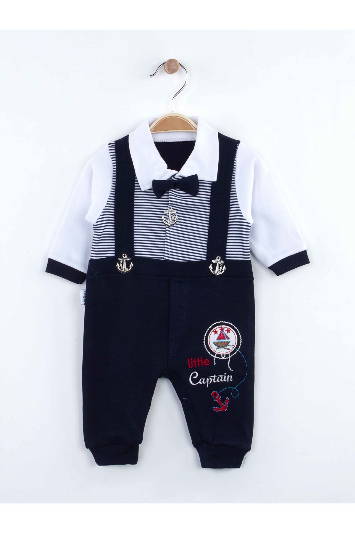 Modakids Çocuk ve Bebek GiyimLacivert Mevsimlik Erkek Bebek Papyonlu