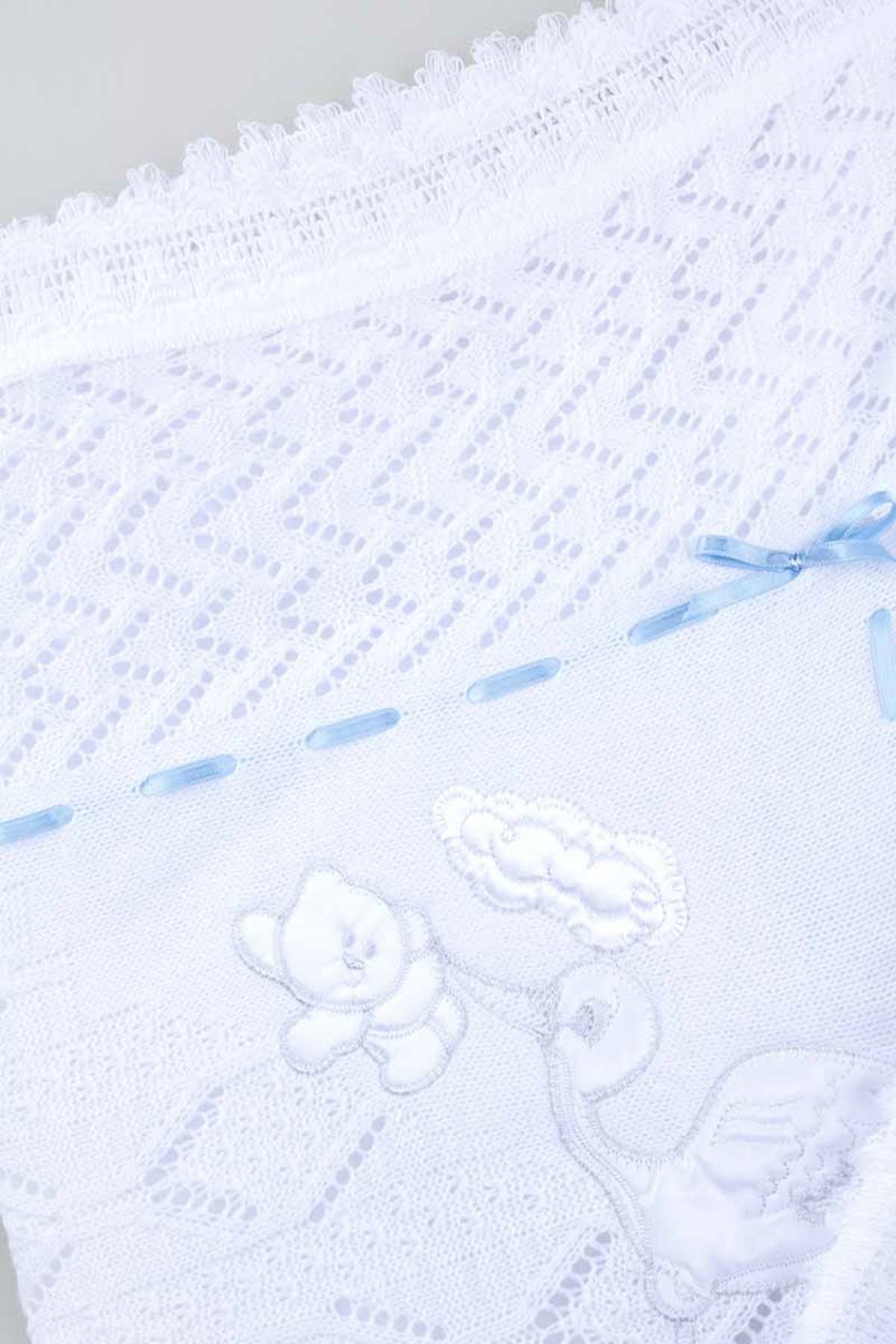 White blue hand knitted knitwear baby blankets for girls boys babies cotton seasonal warm 80*80 cm special blankets model