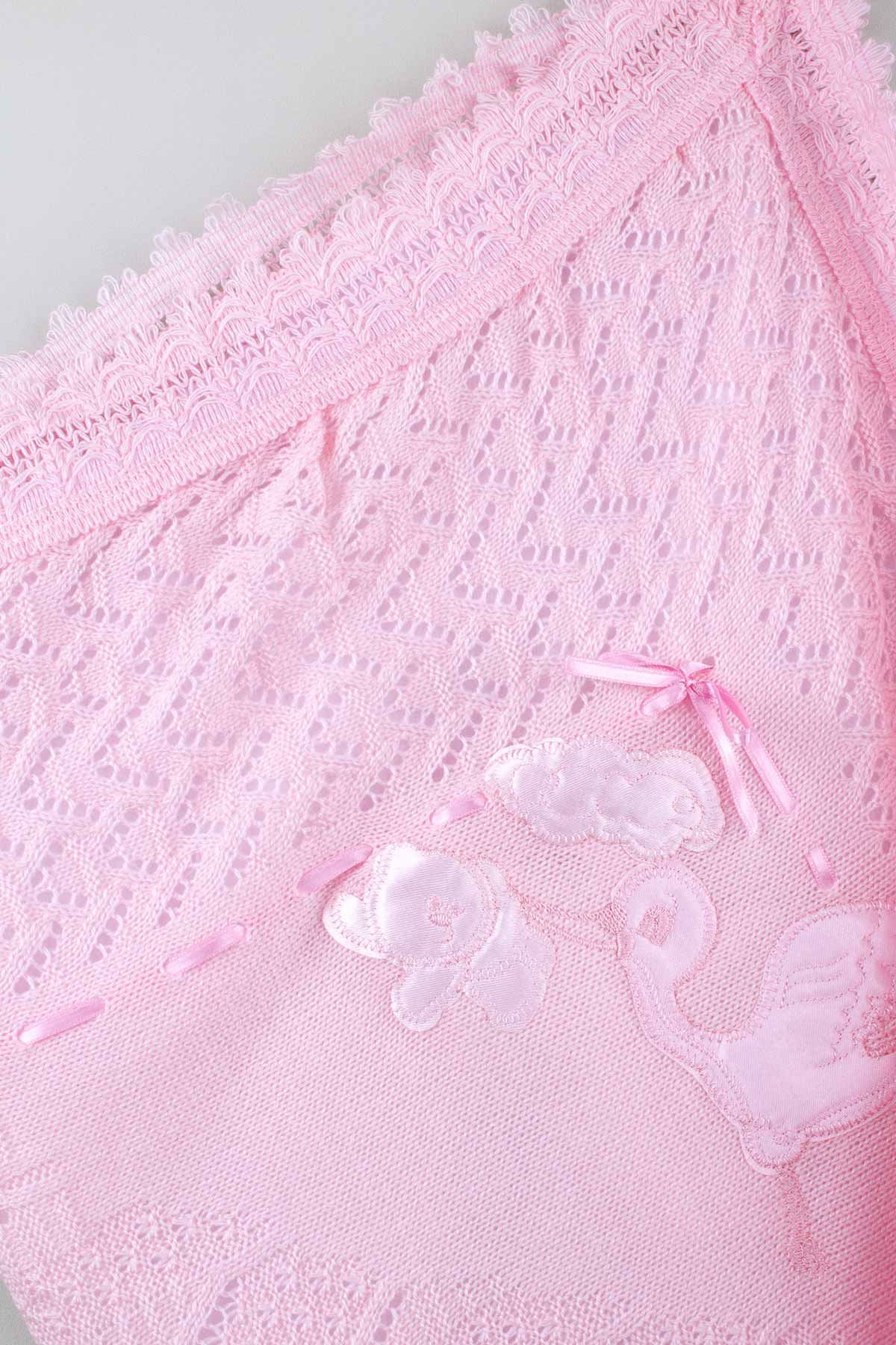 Pink baby girl knitwear knitted blanket 80*80 cm cotton soft comfortable warm daily use babies blanket models