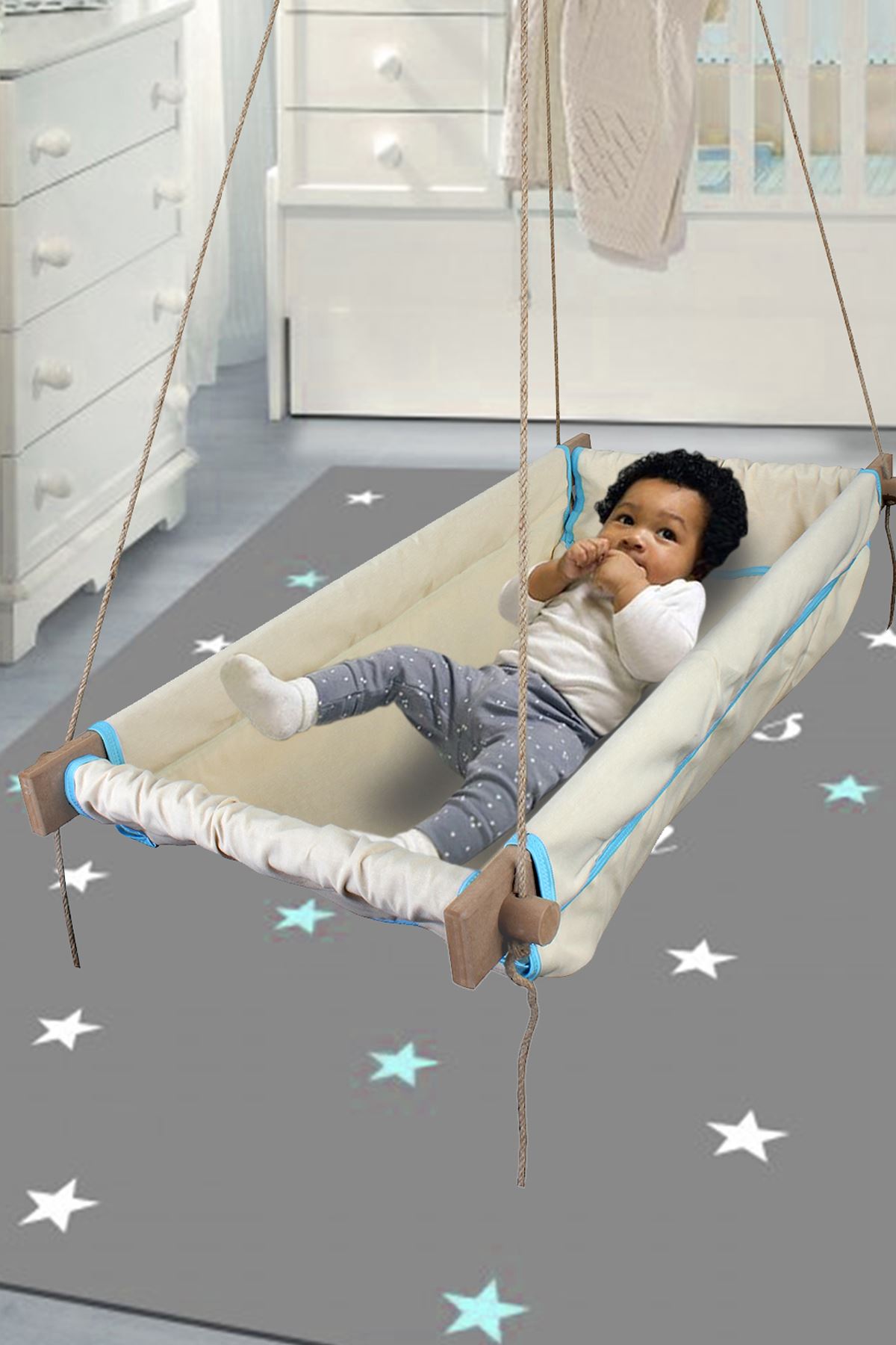 Girl Boy Child Teenager Wooden Baby Sleeping Crib Hammock Babies Toy Garden Camping Rope Swing Chair Fashion Home Fun Activity