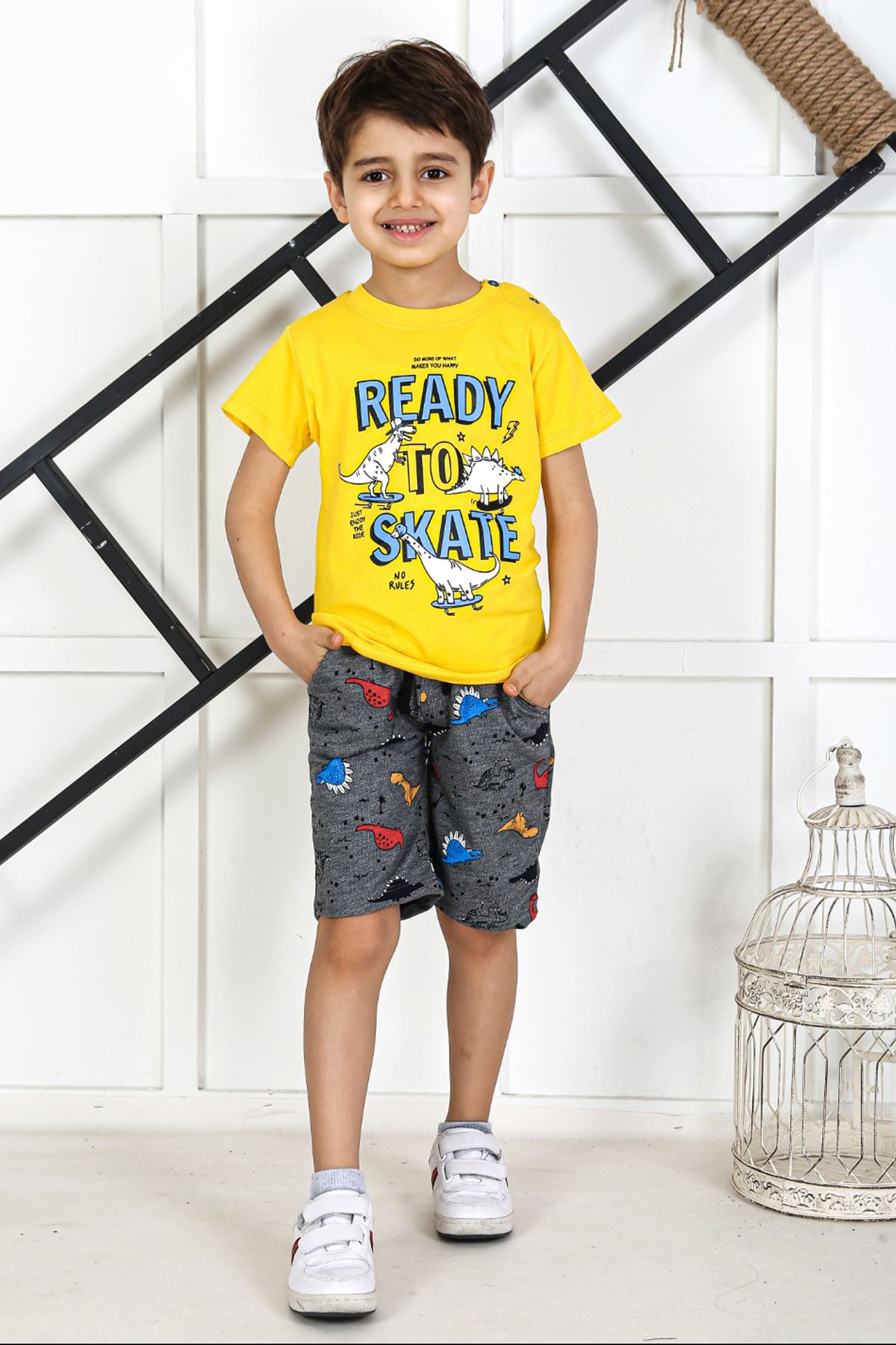 Yellow Baby Boy Teenage Clothes Suit Summer Male Children T-Shirt Shorts 2 Piece Clothing Set Beach Boys Outfits sport Models