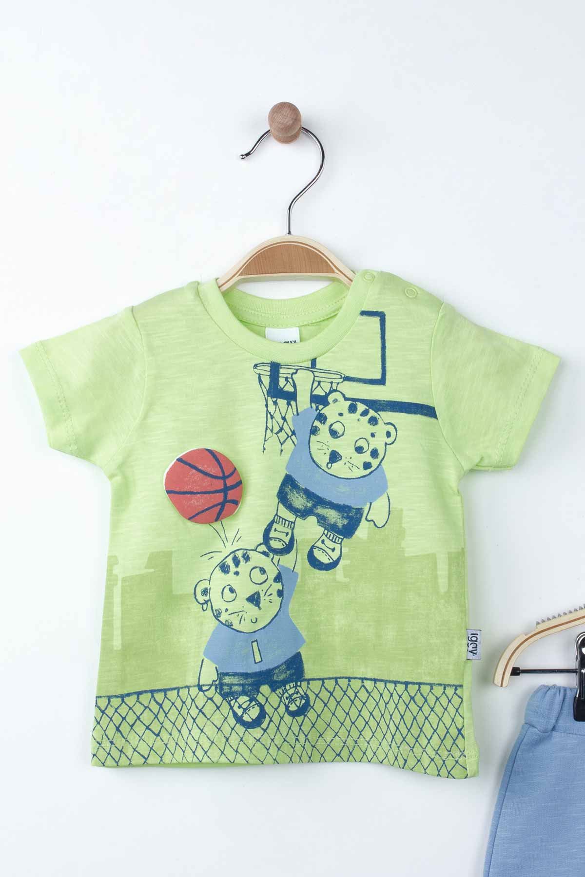 Modakids Çocuk ve Bebek GiyimGreen Baby Boy Summer Suit Outfit