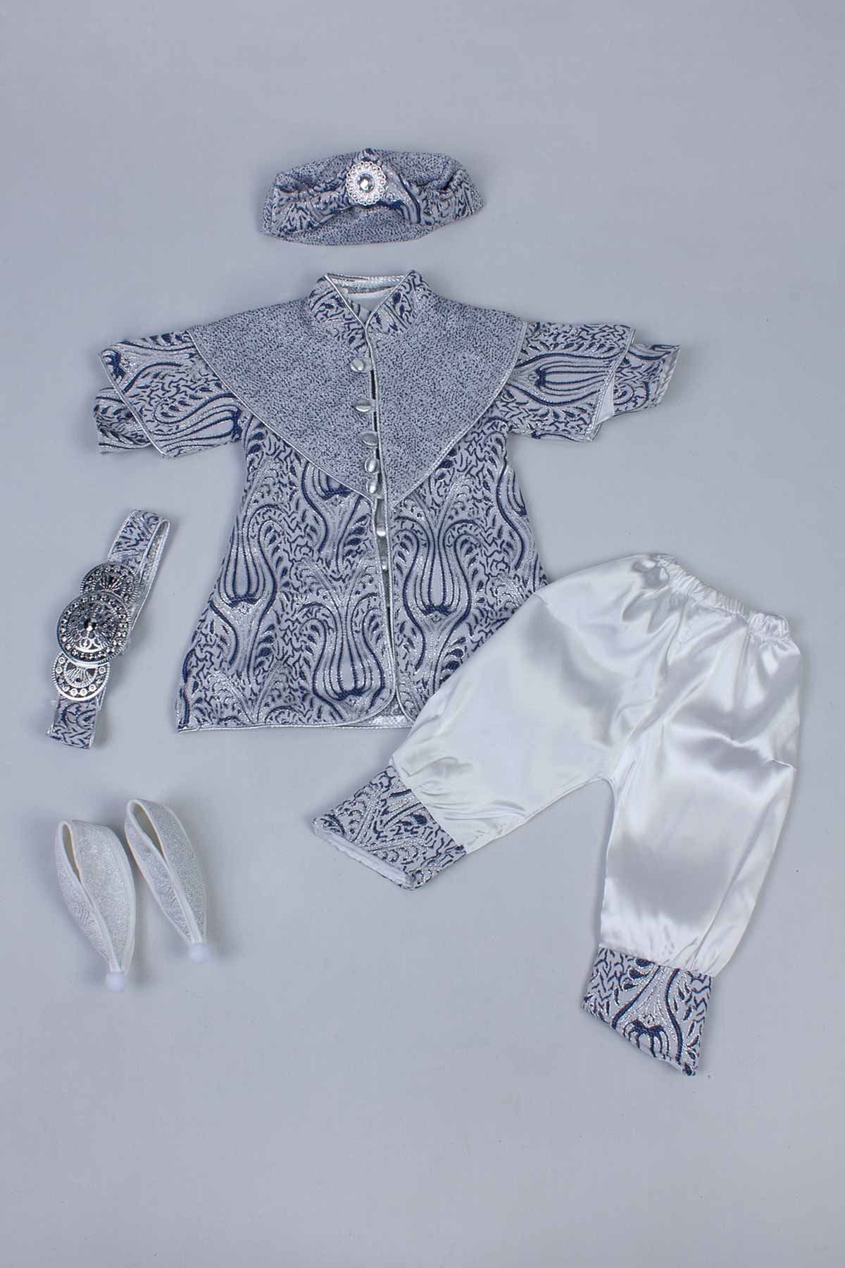 Navy blue Male Baby 6  Prince Suit