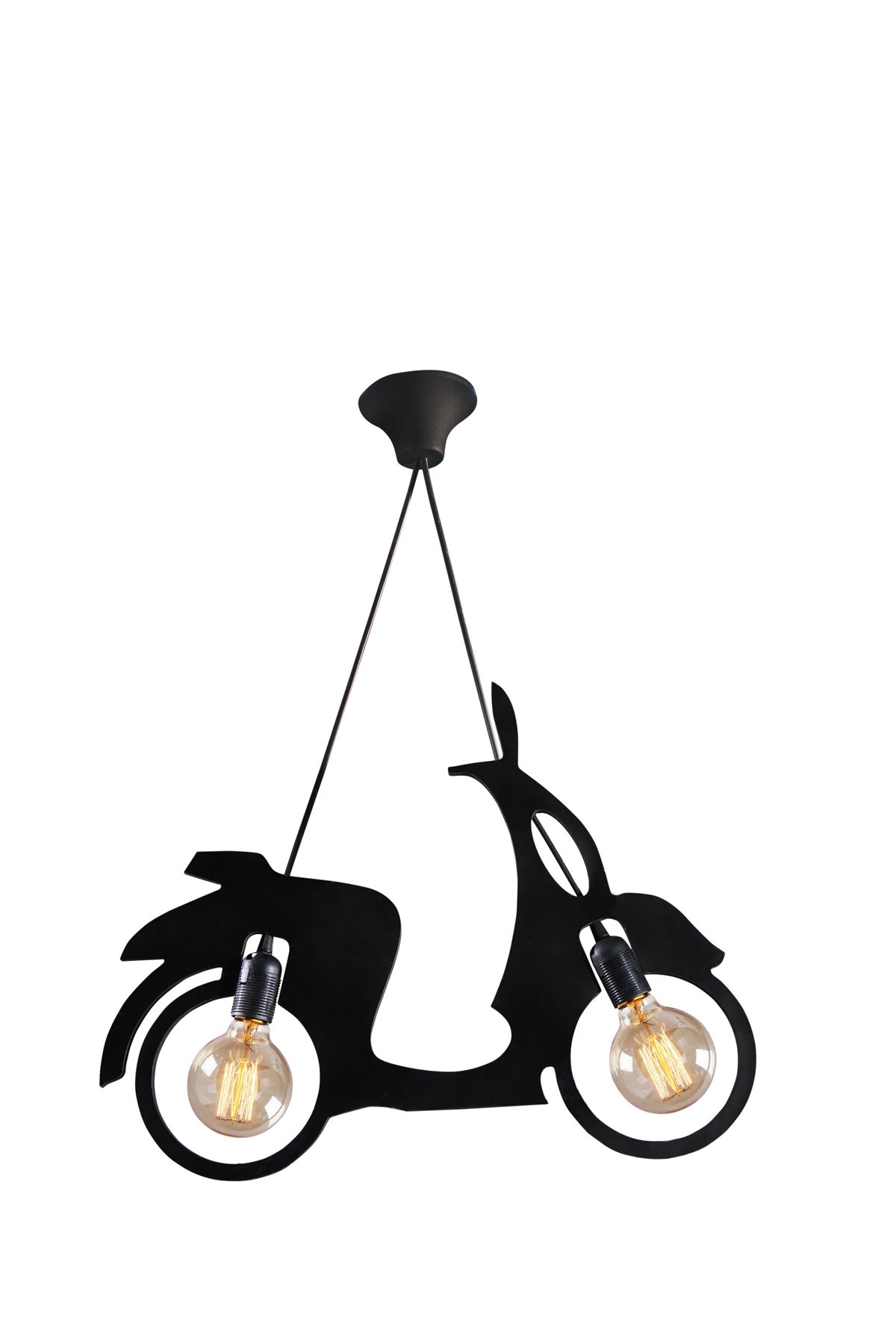 Scooter Motor Bisiklet Avize Sarkıt Modern Rustik Dekoratif Lamba