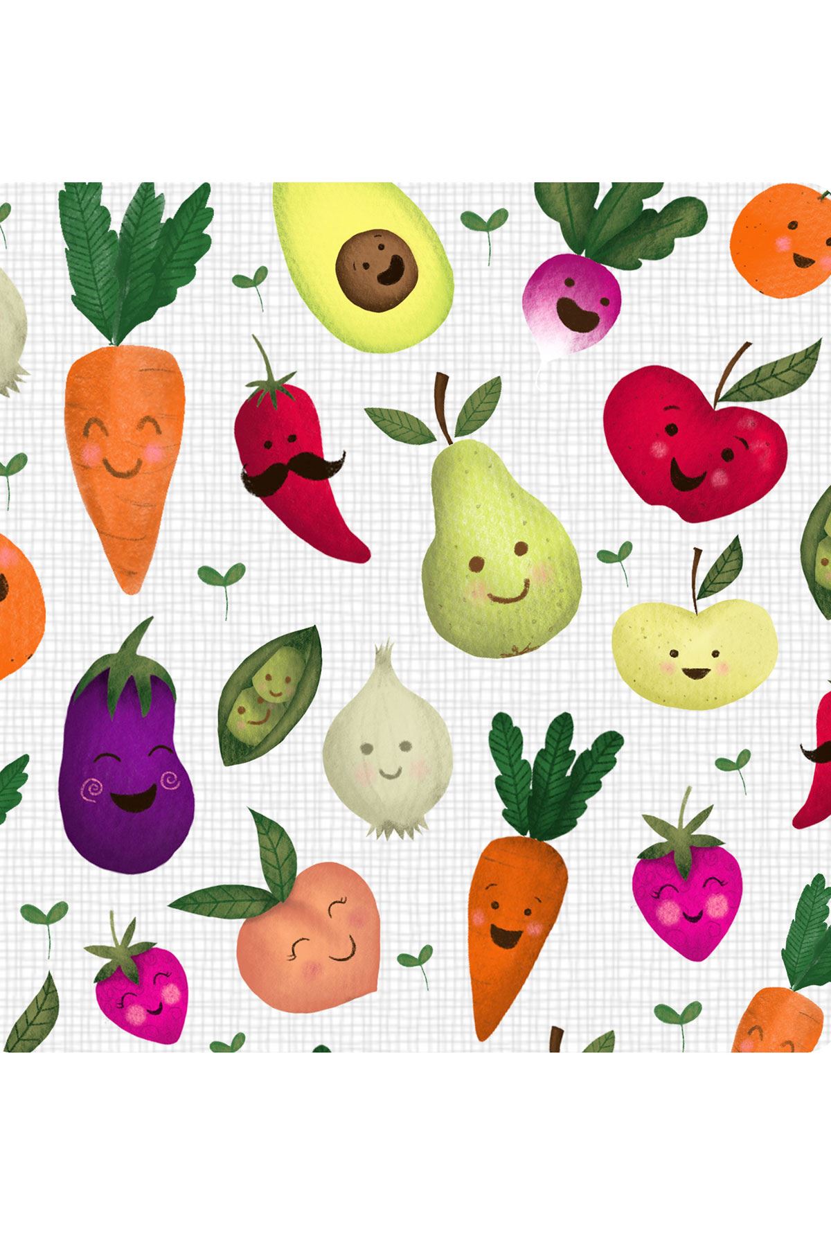 Modakids Meyve Desenli Sıvı Geçirmez Çantalı Beslenme ve Etkinlik Örtüsü Çok Amaçlı Örtü Oyun Matı