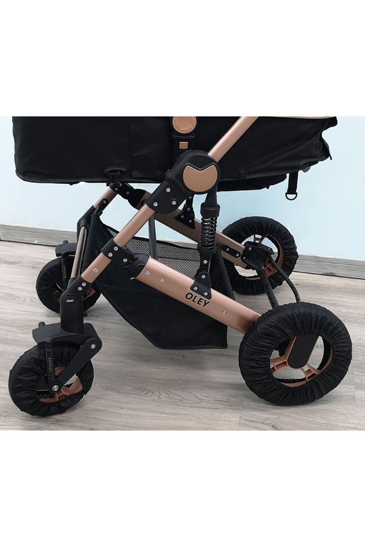 Bebek Araba Tekerlek Kılıfı Toz Geçirmez Lastikli Koruyucu Bebek Arabası Puset Koruma 1 Adet