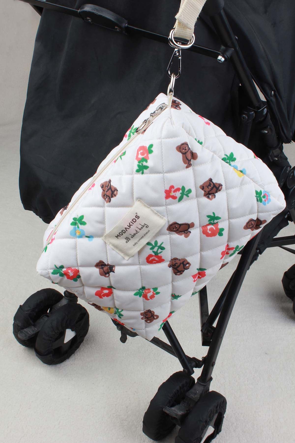 Anne Bebek Bakım Çantası Kapitone Su Geçirmez Bebek Arabası Organizer Düzenleyici Stroller Bag