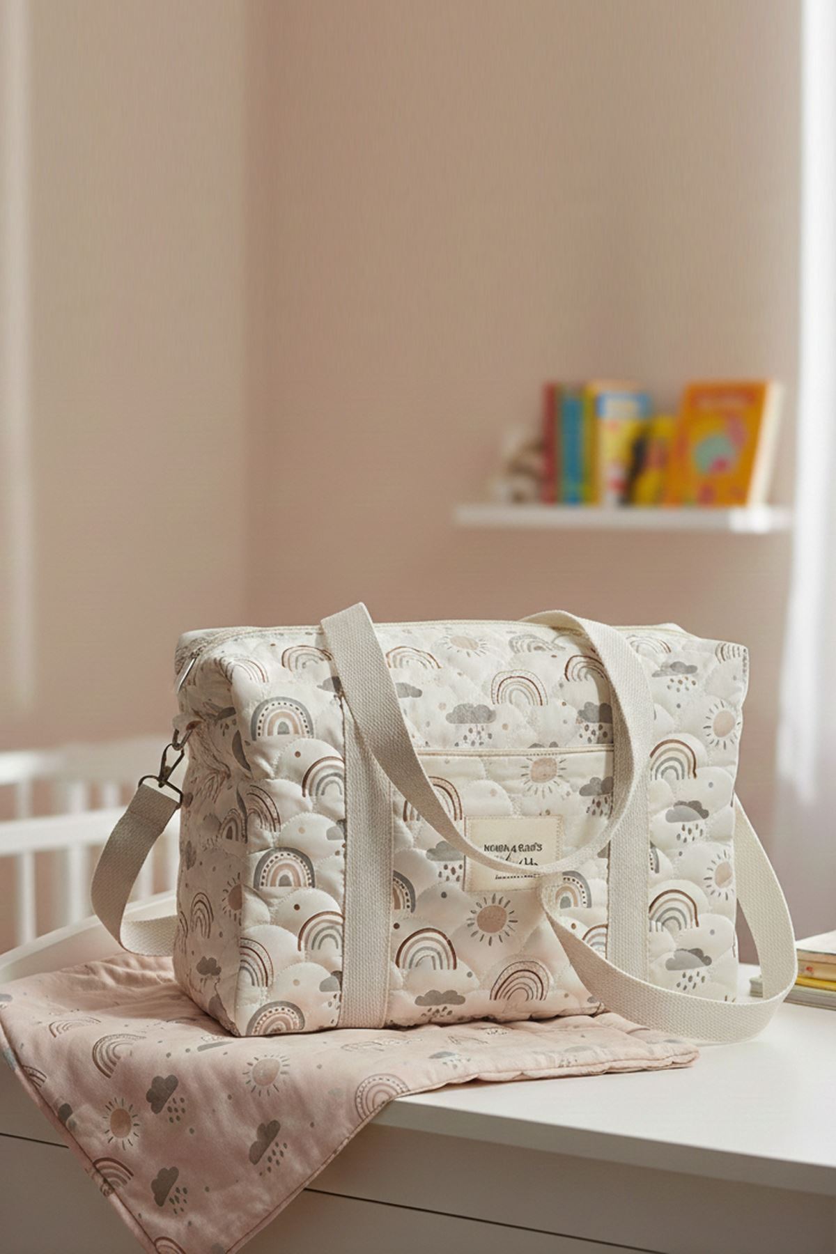 Anne Bebek Bakım Çantası Kapitone Su Geçirmez Bebek Arabası Organizer Düzenleyici Stroller Bag