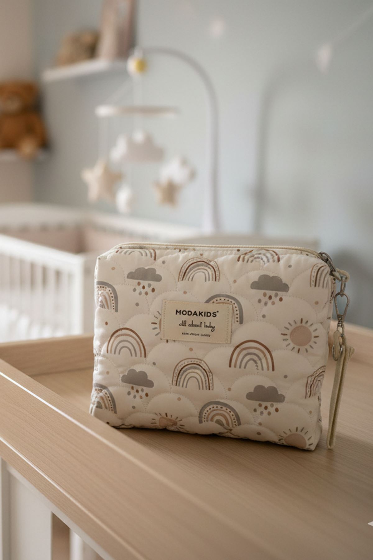 Anne Bebek Bakım Çantası Kapitone Su Geçirmez Bebek Arabası Organizer Düzenleyici Stroller Bag