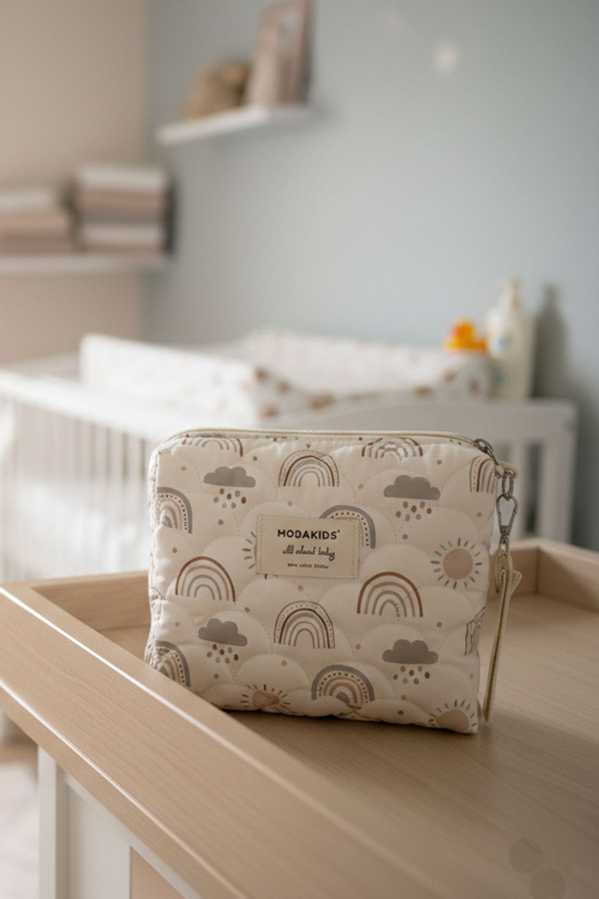 Anne Bebek Bakım Çantası Kapitone Su Geçirmez Bebek Arabası Organizer Düzenleyici Stroller Bag