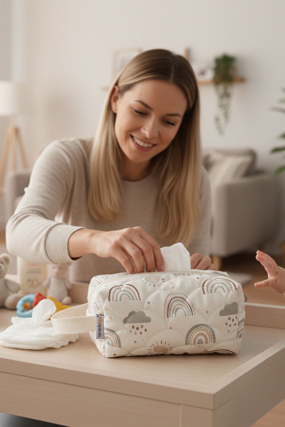 Anne Bebek Kirli Temiz Islak Organizer Çantası