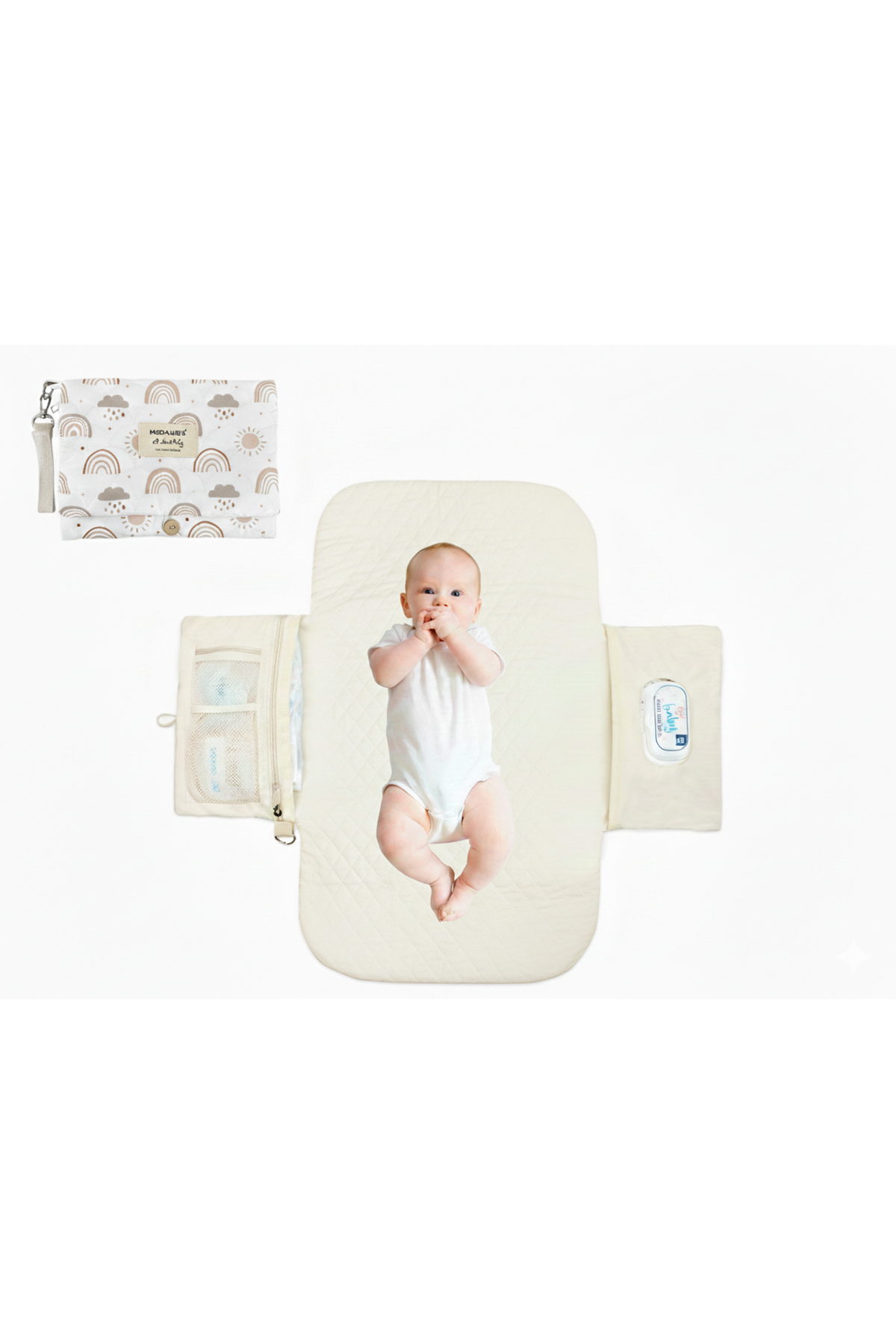 Anne Bebek Bakım Çantası Kapitone Su Geçirmez Bebek Arabası Organizer Düzenleyici Stroller Bag