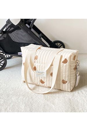 Anne Bebek Bakım Çantası Kapitone Su Geçirmez Bebek Arabası Organizer Düzenleyici Stroller Bag