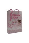 Pembe Hoş Geldin Bebek Hediyelik Karton Çanta