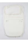 White Baby Swaddle Bottom Opening